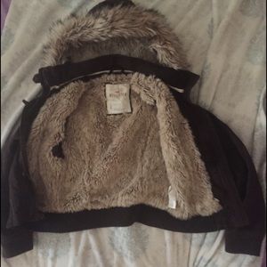 Hollister Fur Lined Coat